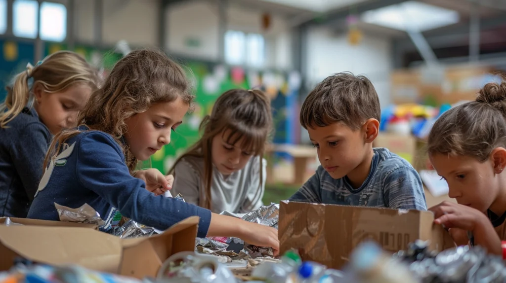 enfants education recyclage atelier